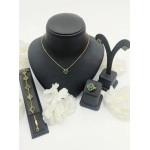 Emerald Clover Jewelry Set