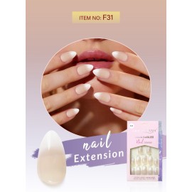 Flawless Nail Extension - Long Lasting Almond Nude