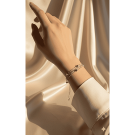 Elegant Sterling Silver Layered Bracelet