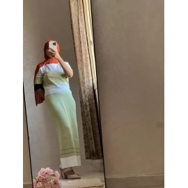 The Monochrome Knit Sweater & Skirt Set