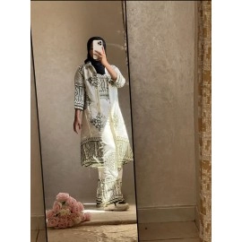 The Heritage Print Linen Three-Piece Suit